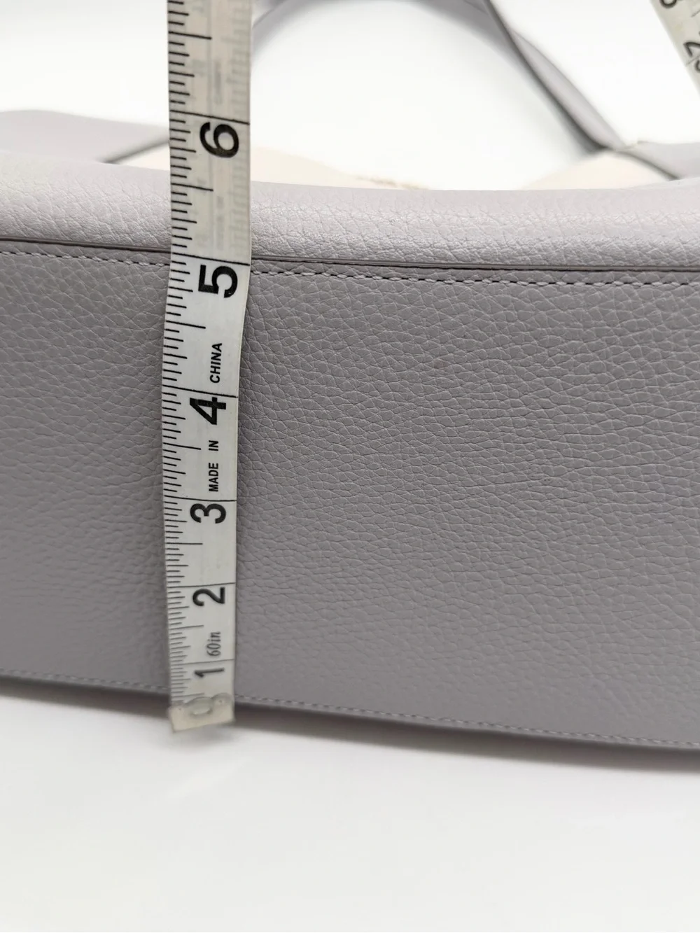 Kate Spade Lena Large 3-Compartment Shoulder Bag Ivory & Gray Leather Women